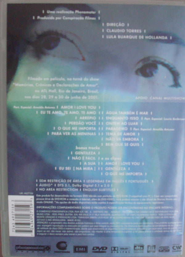 Marisa Monte : Memórias, Crônicas E Declarações De Amor (DVD-V)
