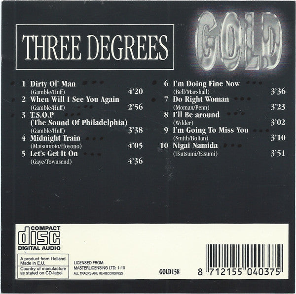 The Three Degrees : Gold (CD, Album, Comp)