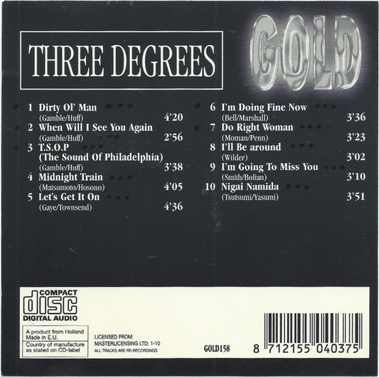 The Three Degrees : Gold (CD, Album, Comp)
