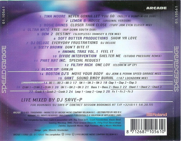 Various : Speed Garage Addiction Part 1 (CD, Comp, P/Mixed)