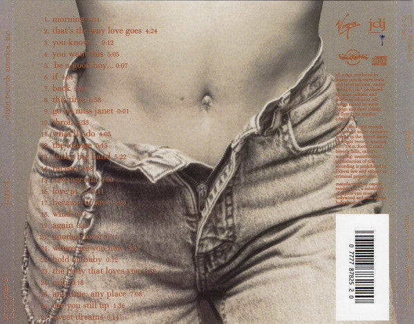 Janet Jackson : Janet. (CD, Album, Cap)