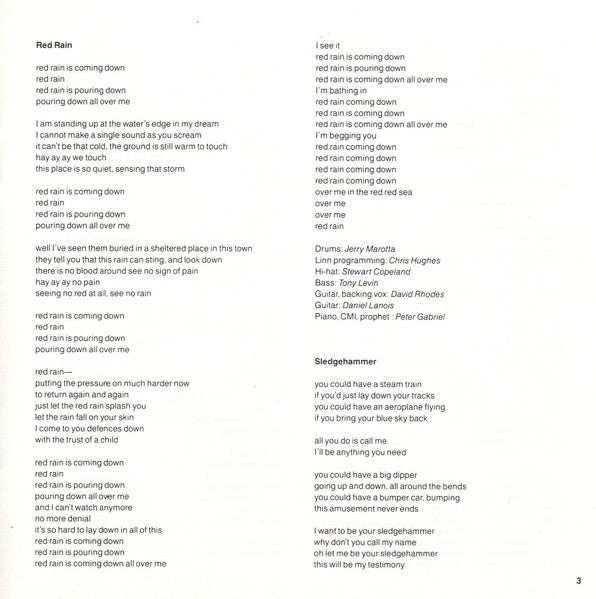 Peter Gabriel : So (CD, Album, Club, RE, RP, Son)