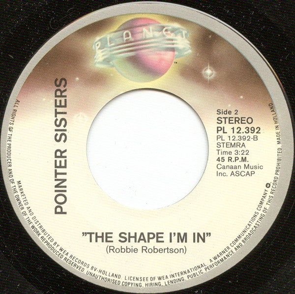Pointer Sisters : Happy / The Shape I'm In (7", Single)