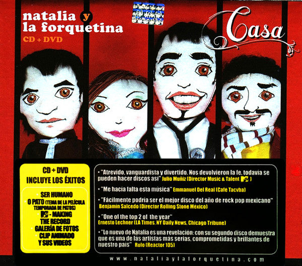 Natalia Lafourcade Y La Forquetina : Casa (CD, Album, Enh + DVD-V + Car)