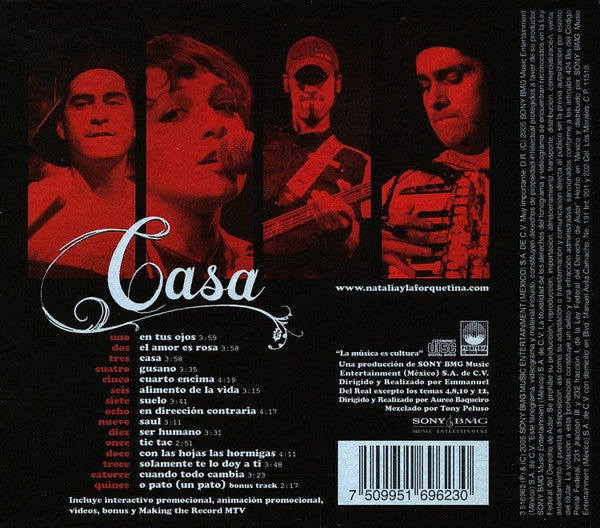 Natalia Lafourcade Y La Forquetina : Casa (CD, Album, Enh + DVD-V + Car)