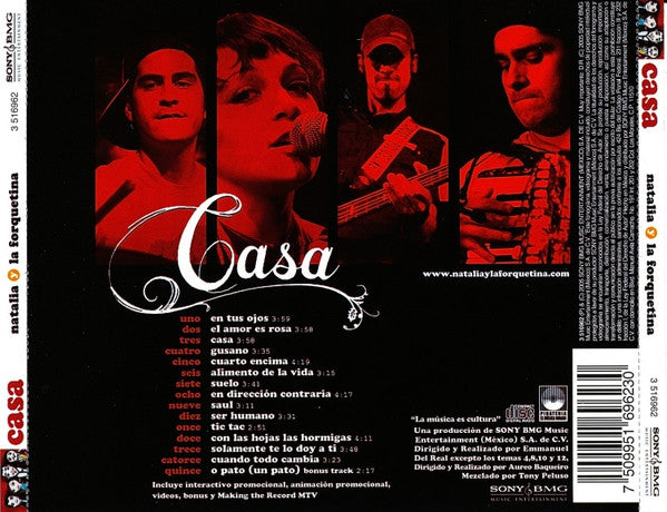 Natalia Lafourcade Y La Forquetina : Casa (CD, Album, Enh + DVD-V + Car)