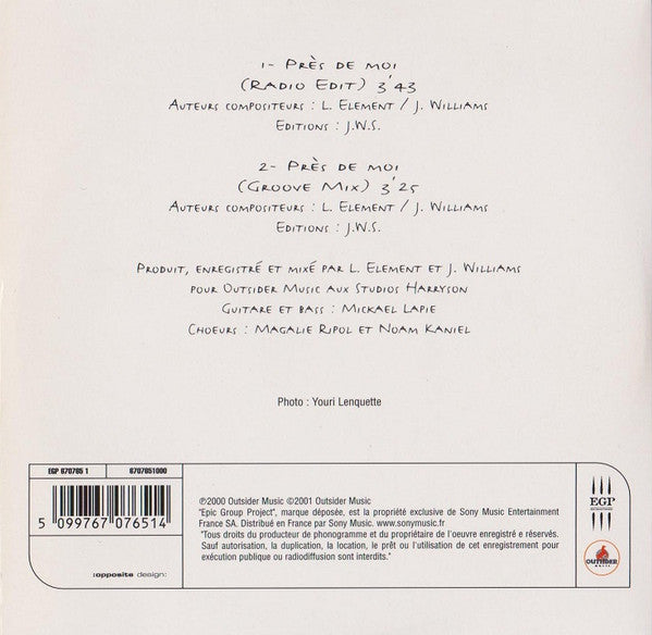 Lorie : Près De Moi (CD, Single, RE, Car)