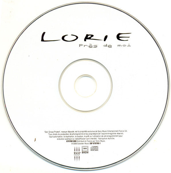 Lorie : Près De Moi (CD, Single, RE, Car)