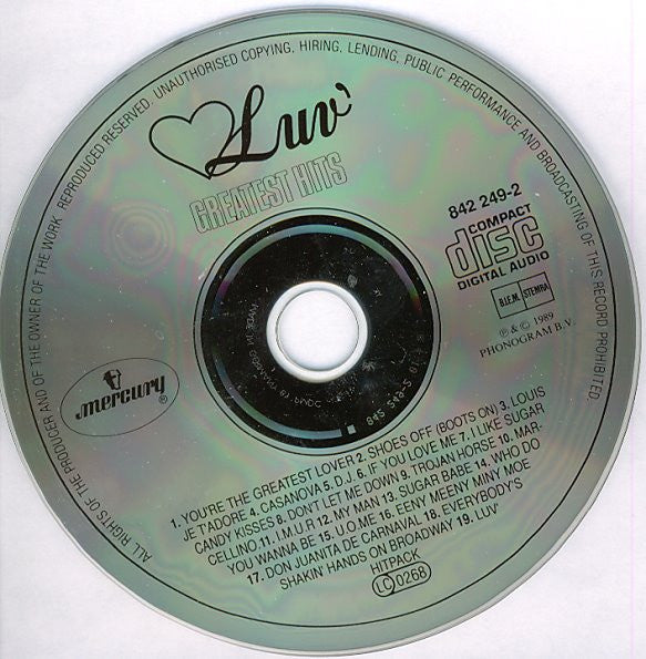 Luv' : Greatest Hits (CD, Comp, RE, RM)