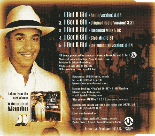 Lou Bega : I Got A Girl (CD, Maxi)