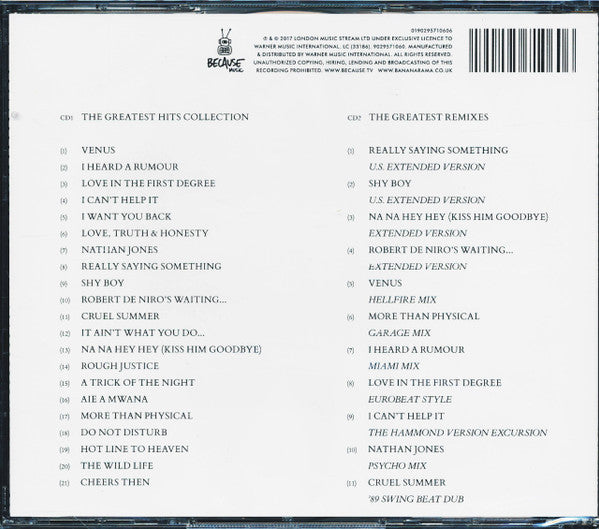Bananarama : The Greatest Hits Collection (2xCD, Comp, RM, Col)