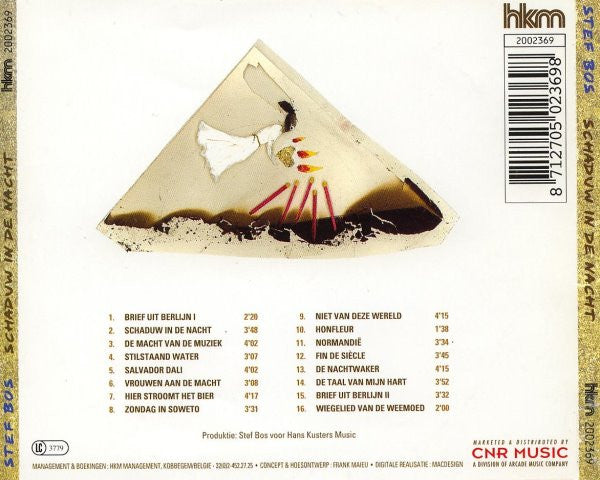 Stef Bos : Schaduw In De Nacht (CD, Album)