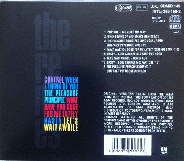 Janet Jackson : Control • The Remixes (CD, Comp, RE)
