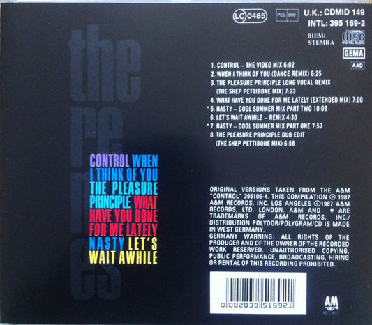 Janet Jackson : Control • The Remixes (CD, Comp, RE)