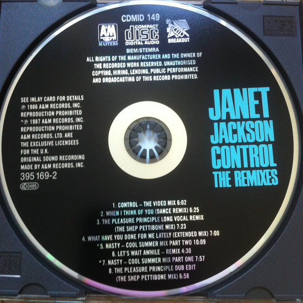 Janet Jackson : Control • The Remixes (CD, Comp, RE)