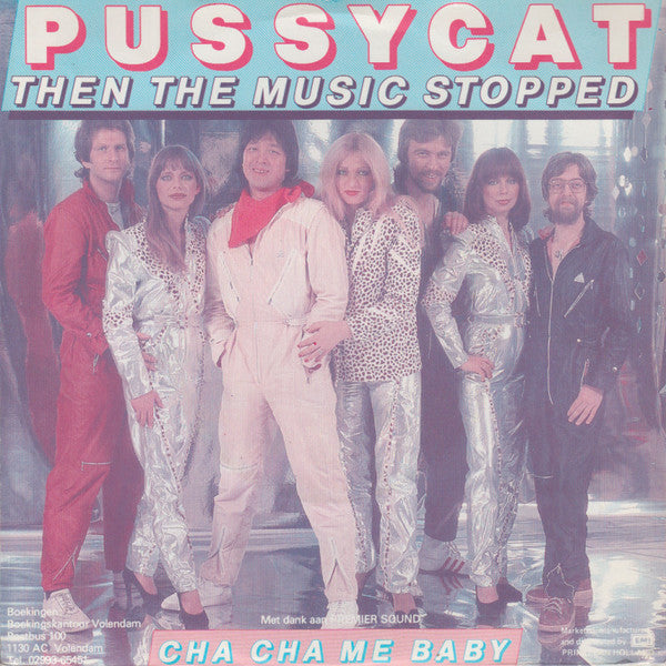 Pussycat (2) : Then The Music Stopped (7", Single, Red)
