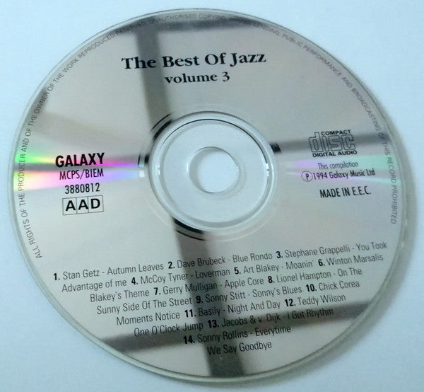 Various : The Best Of Jazz Vol. 3 (CD, Comp)