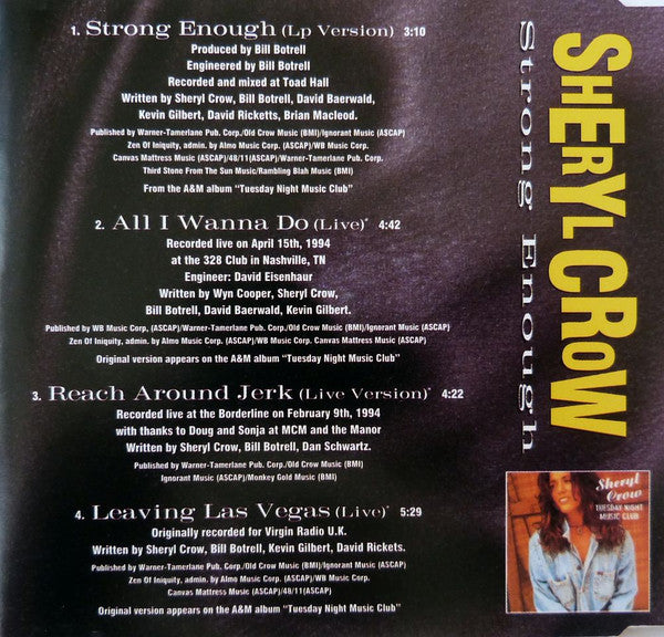 Sheryl Crow : Strong Enough (CD, Maxi)