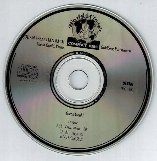 Glenn Gould, Johann Sebastian Bach : Goldberg Variationen (CD)
