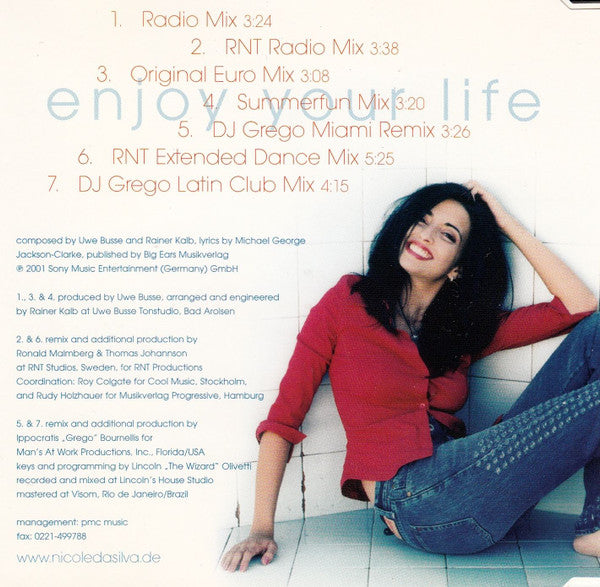 Nicole Da Silva : Enjoy Your Life (CD, Maxi)