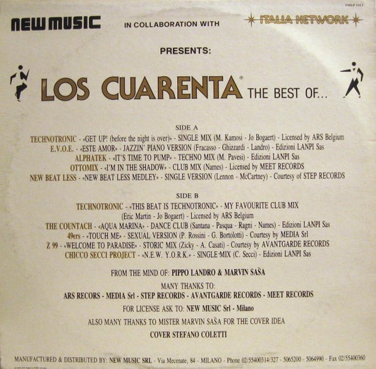 Various : Los Cuarenta - The Best Of... Volume 1 (LP, Comp)