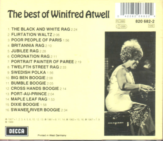 Winifred Atwell : The Best Of Winifred Atwell (CD, Comp)