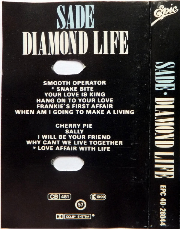 Sade : Diamond Life (Cass, Album)