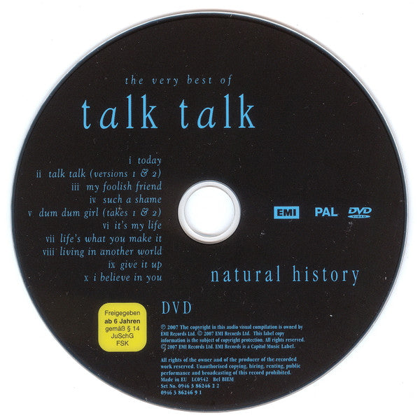 Talk Talk : Natural History (The Very Best Of Talk Talk) (CD, Comp, RE + DVD-V, Comp, RE, PAL)