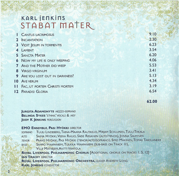 Karl Jenkins : Stabat Mater (CD, Album, RE)