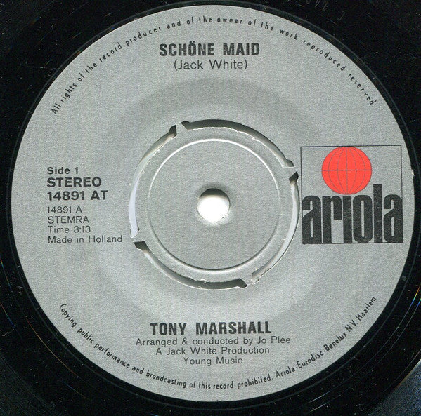 Tony Marshall : Schöne Maid (7", Single)
