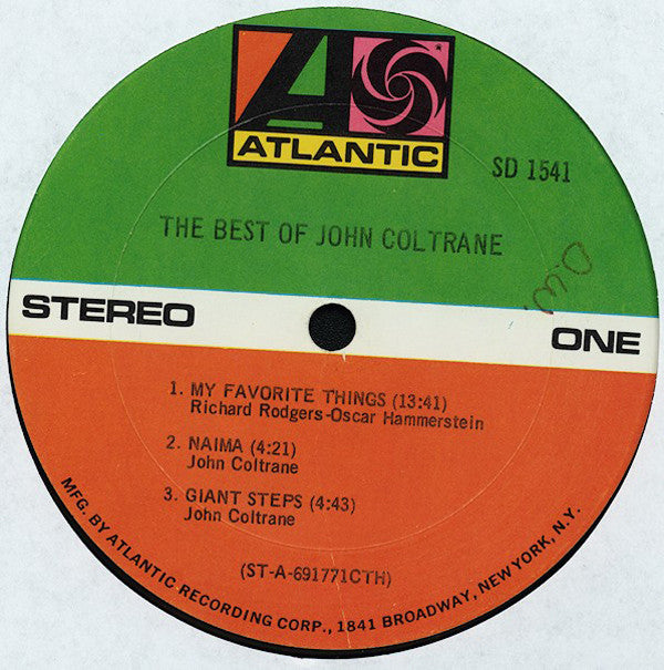 John Coltrane : The Best Of John Coltrane (LP, Comp, CTH)