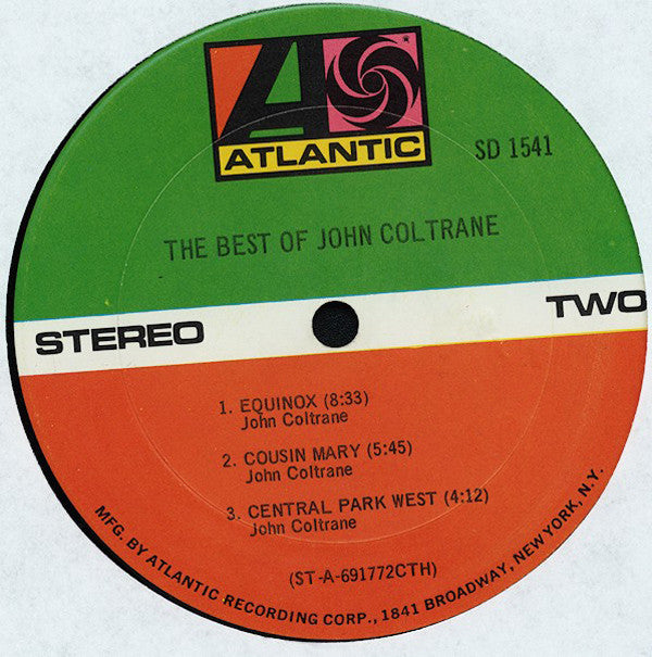 John Coltrane : The Best Of John Coltrane (LP, Comp, CTH)