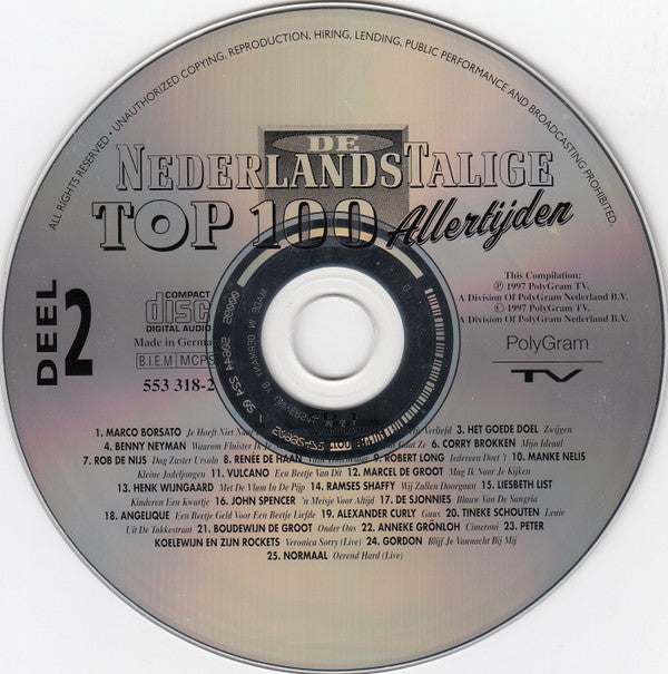 Various : De Nederlandstalige Top 100 Allertijden - Deel 2 (4xCD, Comp)