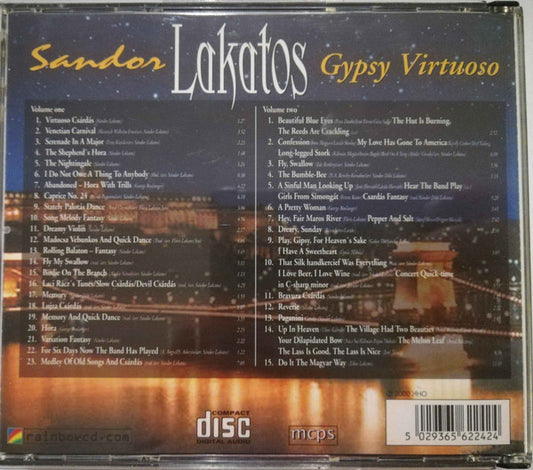 Sándor Lakatos : Gypsy Virtuoso (2xCD, Comp)