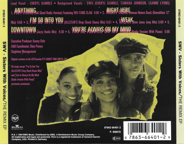 SWV : The Remixes (CD, EP)