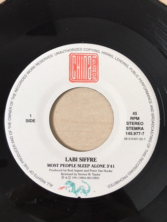 Labi Siffre : Most People Sleep Alone (7")