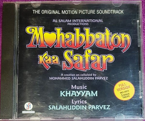 Khayyam, Salahuddin Pervez : Mohabbaton Kaa Safar (CD)