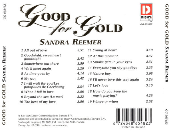 Sandra Reemer : Good For Gold (CD, Comp)