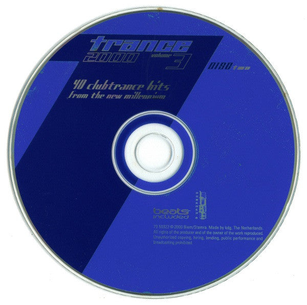 Various : Trance 2000 Volume 3 (2xCD, Mixed)