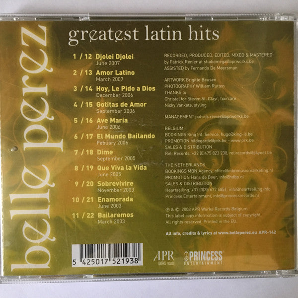 Belle Perez : Greatest Latin Hits (CD, Comp)