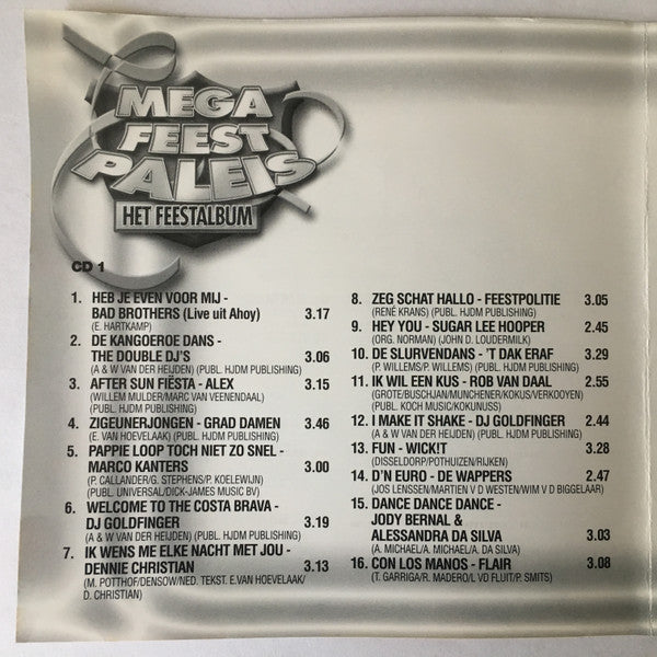 Various : Mega Feest Paleis Het Feestalbum (2xCD, Comp)