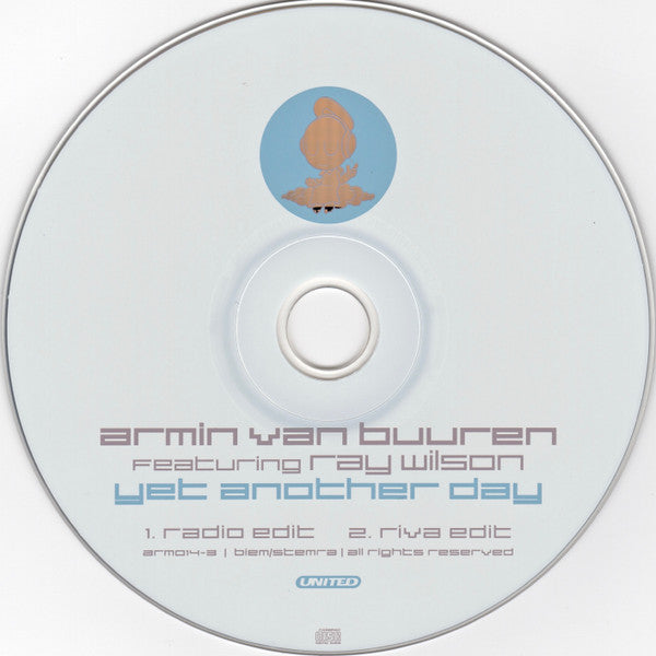 Armin van Buuren Featuring Ray Wilson : Yet Another Day (CD, Single)