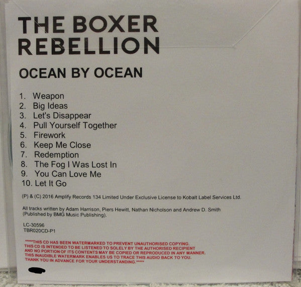The Boxer Rebellion : Ocean By Ocean (CDr, Album, Promo)