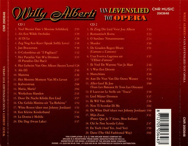 Willy Alberti : Van Levenslied Tot Opera (2xCD, Comp)