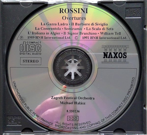 Gioacchino Rossini - Zagreb Festival Orchestra, Michael Halász : Overtures (CD, Album, INT)
