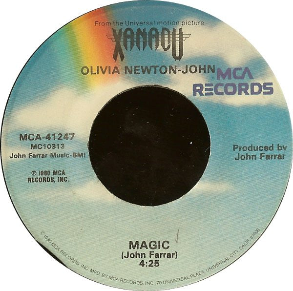 Olivia Newton-John : Magic (7", RE, Glo)