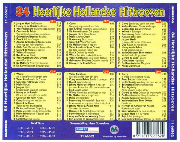 Various : 84 Heerlijke Hollandse Hittroeven (6xCD, Comp)