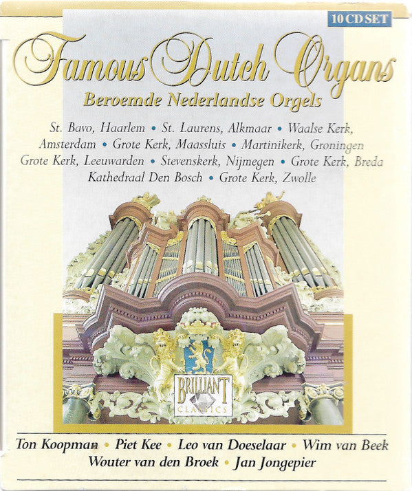 Various - Ton Koopman · Piet Kee · Leo van Doeselaar · Wim van Beek (2) · Wouter van den Broek · Jan Jongepier : Famous Dutch Organs (10xCD + Box, Sli)