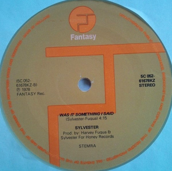 Sylvester : You Make Me Feel (Mighty Real) (12", Single, Lum)