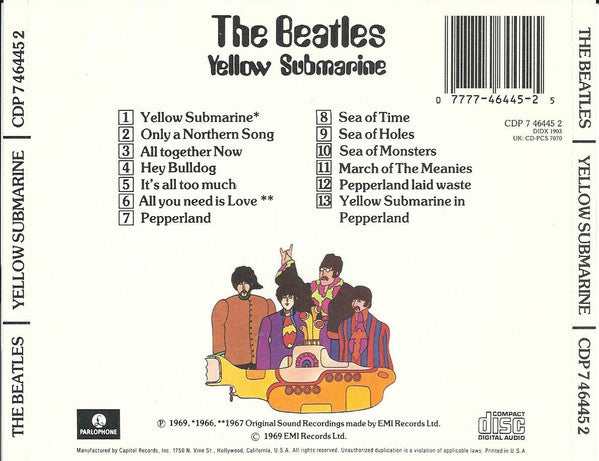 The Beatles : Yellow Submarine (CD, Album, RE, DAD)